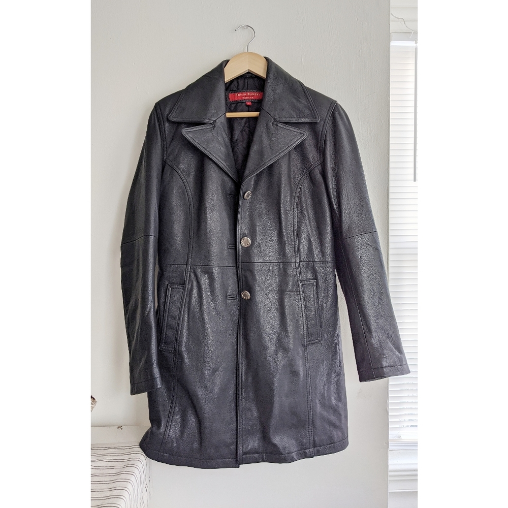 Vintage Genuine Leather Blazer